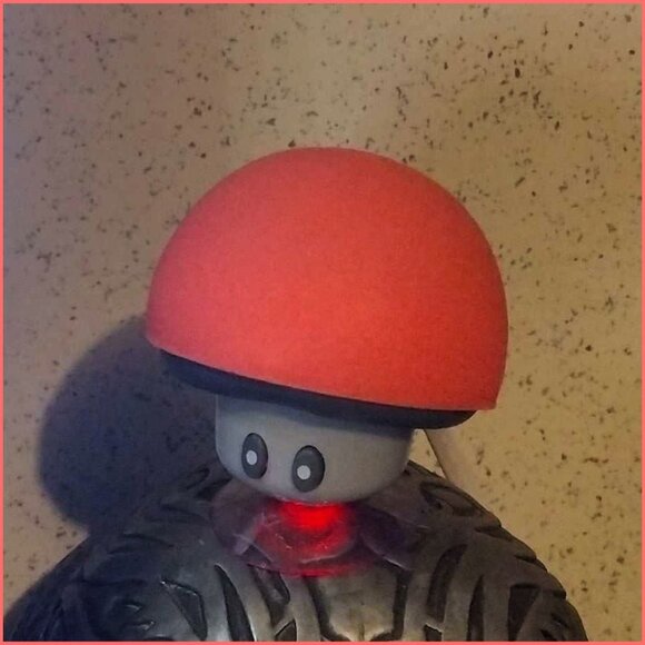 New - Wireless Mini Bluetooth Mushroom Speaker/Mic with Suction Cup -Orange - Picture 3 of 6